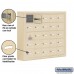 Salsbury Cell Phone Storage Locker - with Front Access Panel - 5 Door High Unit (5 Inch Deep Compartments) - 25 A Doors (24 usable) - Sandstone - Surface Mounted - Master Keyed Locks